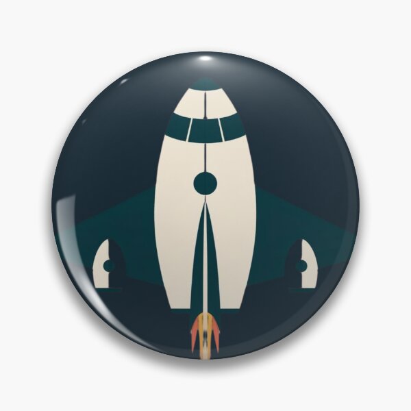 Item preview, Vintage Rocket, spaceship design No 2, retro style. designed and sold by Shoot-The-Moon.