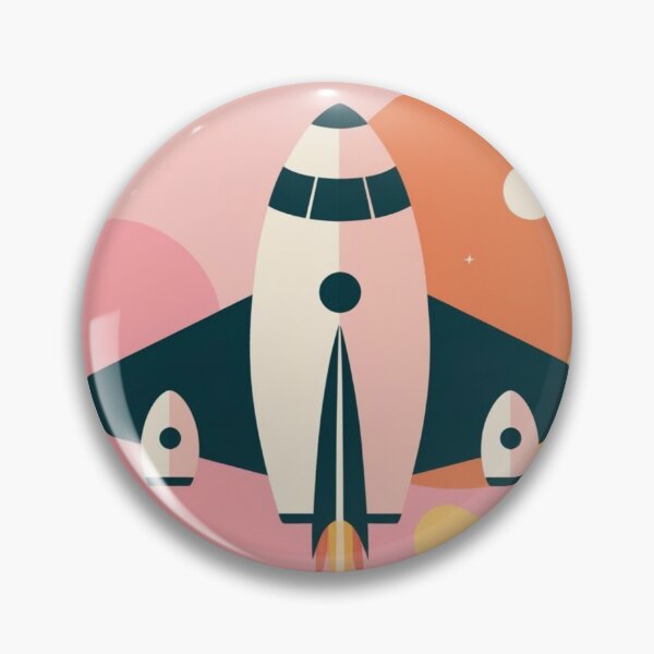 Artikelvorschau, Vintage-Rakete, Raumschiffdesign, Retro-Stil. entworfen und verkauft von Shoot-The-Moon.