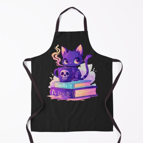 Item preview, Mystical Cat with Spells and Magic Books designed and sold by PandaKunst.