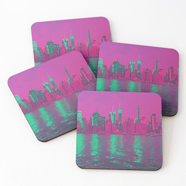 Item preview, Cyberpunk Metropolis: Vibrant Neon Skyline Reflection 3:2 designed and sold by ZGigerBarker.