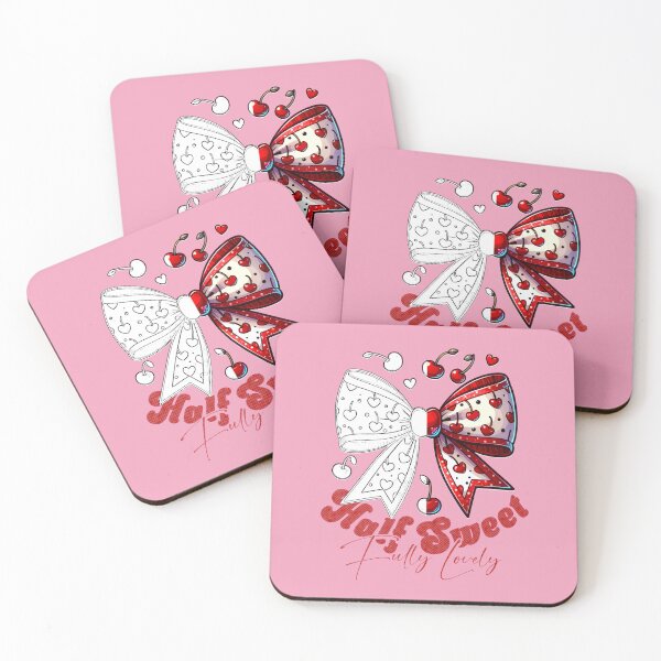 Item preview, DOODLED COQUETTE BOW WITH CHERRIES - HALF SWEET FULLY LOVELY designed and sold by justyna-s28.