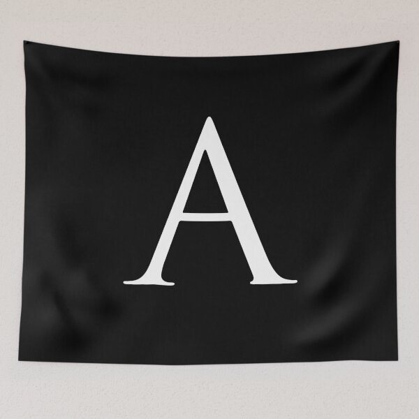 Item preview, Capital Letter A - Stylish Serif Font (White) designed and sold by STUDIO-72.
