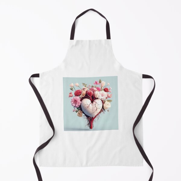 Item preview, Anatomically human heart with flowers designed and sold by I-R-A.