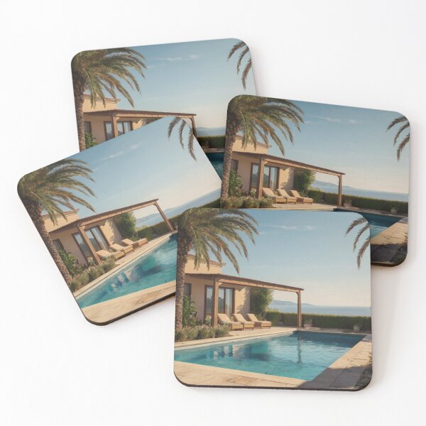 Item preview, Mediterranean Serenity: Backyard Pool Retreat designed and sold by BlareBlare.