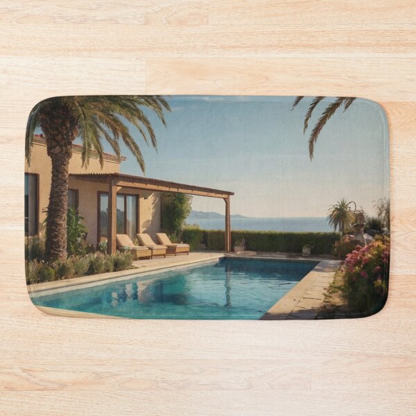 Item preview, Mediterranean Serenity: Backyard Pool Retreat designed and sold by BlareBlare.
