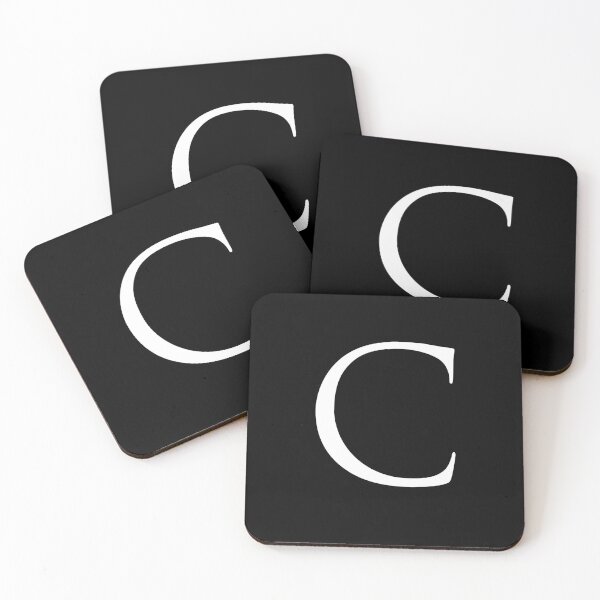 Item preview, Capital Letter C - Stylish Serif Font (White) designed and sold by STUDIO-72.