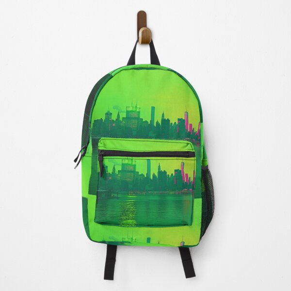 Item preview, Neon Mirage: Sci-Fi New York City with Electric Glow 3:2 designed and sold by ZGigerBarker.