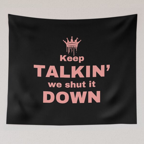 Item preview, Keep Talking We Shut it Down Sticker  designed and sold by Mystify-.