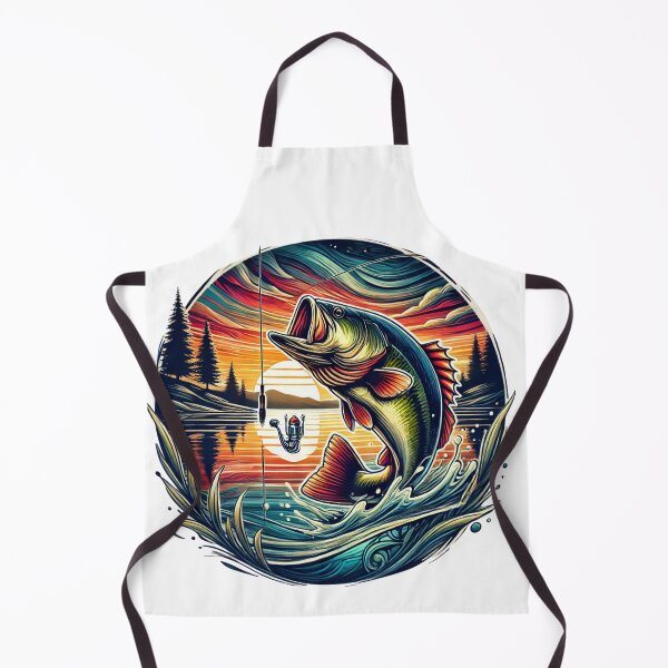 Item preview, Vibrant Bass Fishing Sunset Scene designed and sold by EsraaCreations.