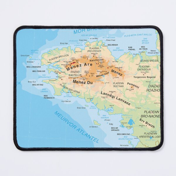 Item preview, Mapa de Bretaña: geografía física designed and sold by Multinatio.