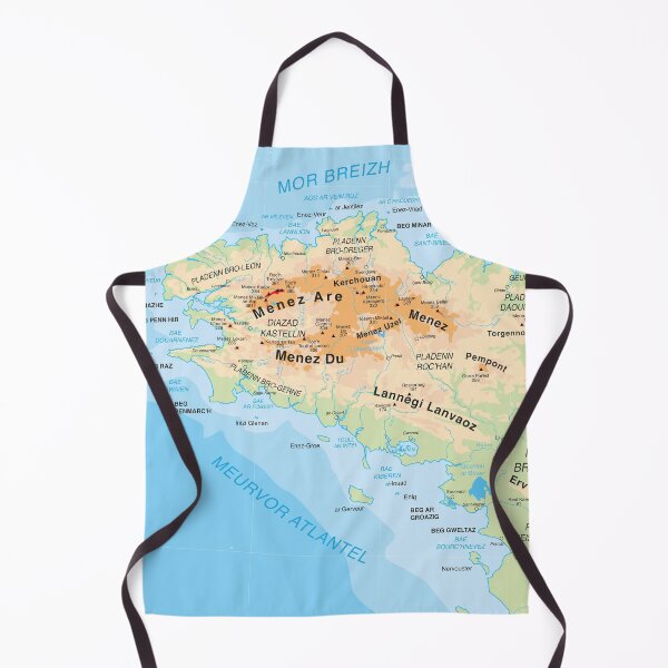 Item preview, Map of Brittany: physical geography designed and sold by Multinatio.