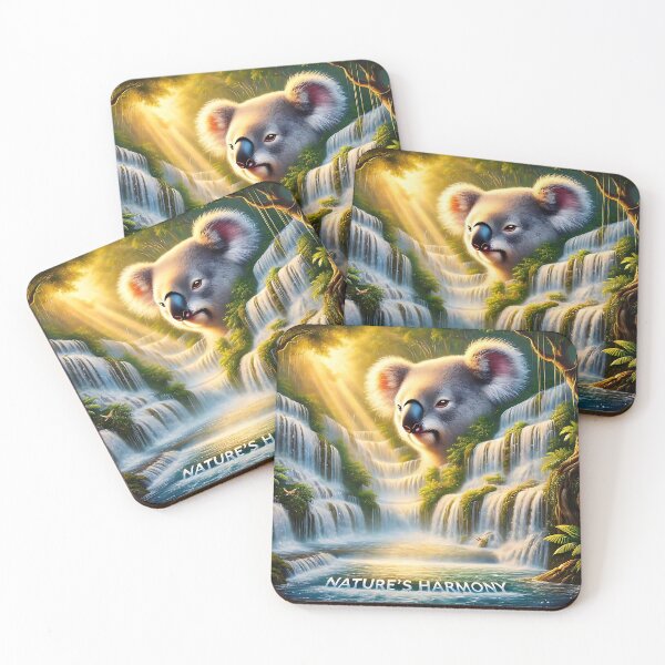 Item preview, Majestic koala in a waterfall paradise   designed and sold by Koalangel.