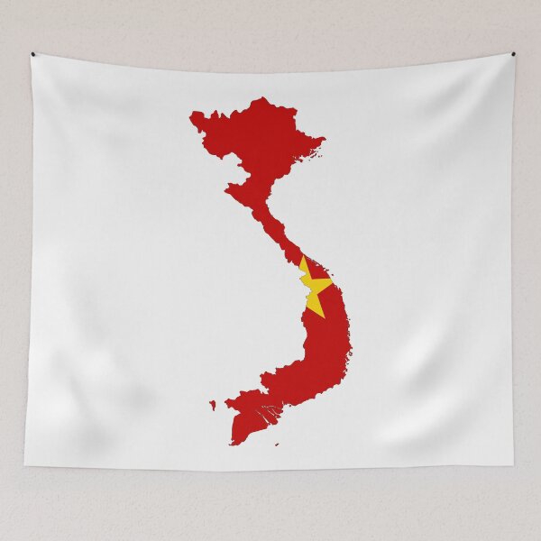 Item preview, Vietnam flag map designed and sold by tony4urban.