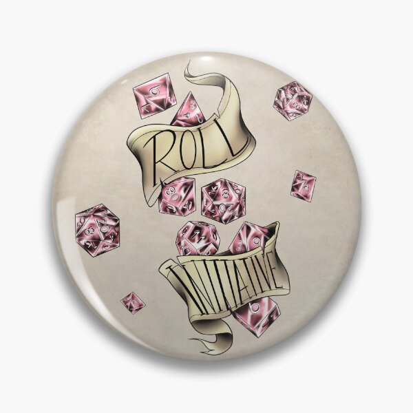 Item preview, DnD Roll Initiative (pastel pink) designed and sold by RetroCoven.