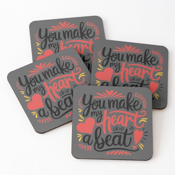Item preview, You Make My Heart Skip A Beat, Valentine's Day designed and sold by thespecialtyhub.