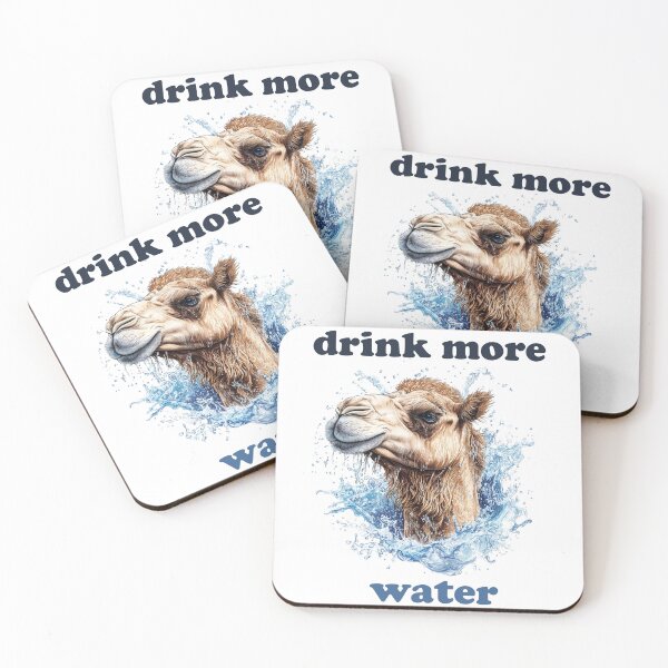 Item preview, Majestic Camel Art with "Drink More Water designed and sold by Abderraim12.