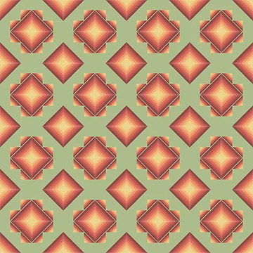 Artwork thumbnail, Geometric Diamond Pattern by SamartkitDesign