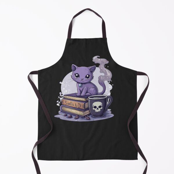 Item preview, Mystical Cat with Spells and Magic Books designed and sold by PandaKunst.