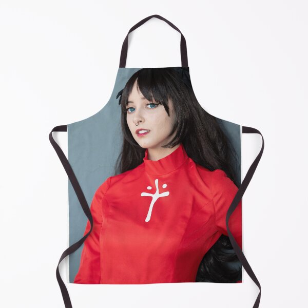 Aperçu de l'œuvre Cosplayeuse en tenue d'animé rouge créée et vendue par Pixel Press Prints.