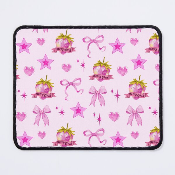 Item preview, Coquette strawberry valentine seamless pattern designed and sold by pinkyfish1010.