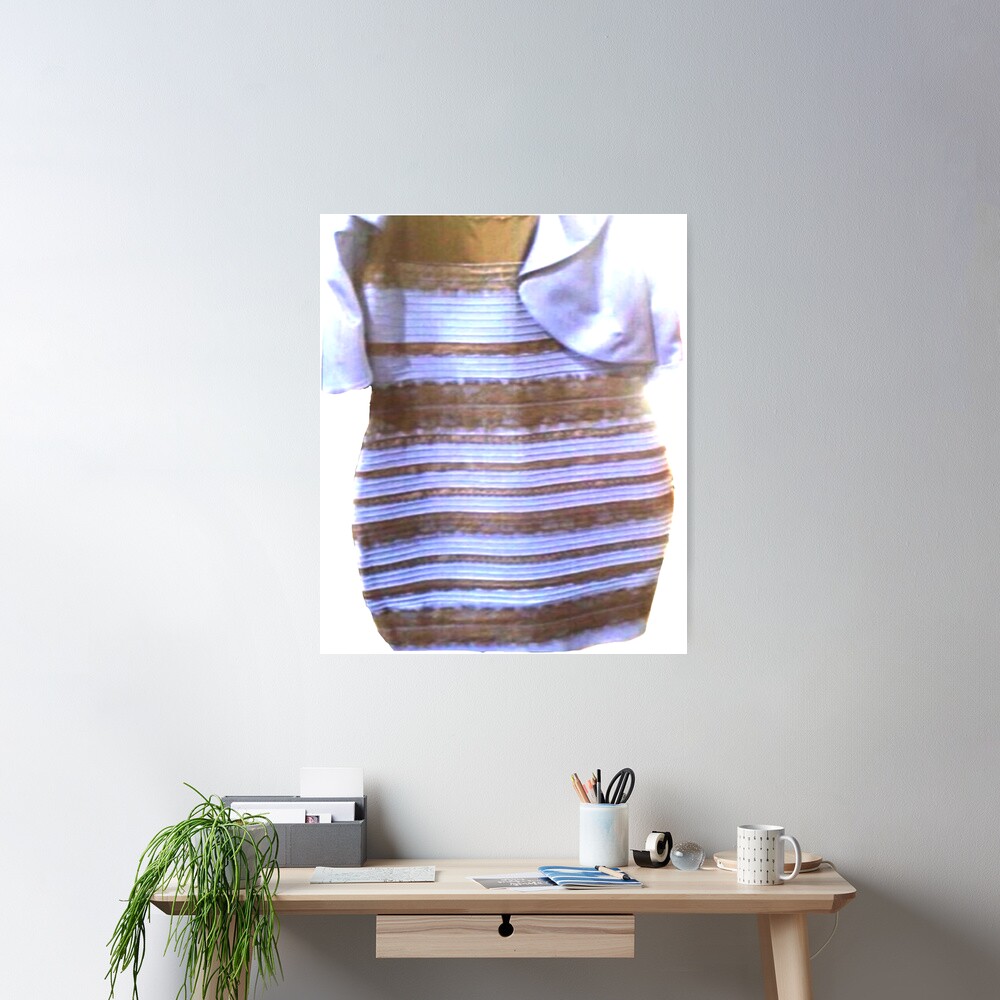 purple and black dress or white and gold Blue & & Dress