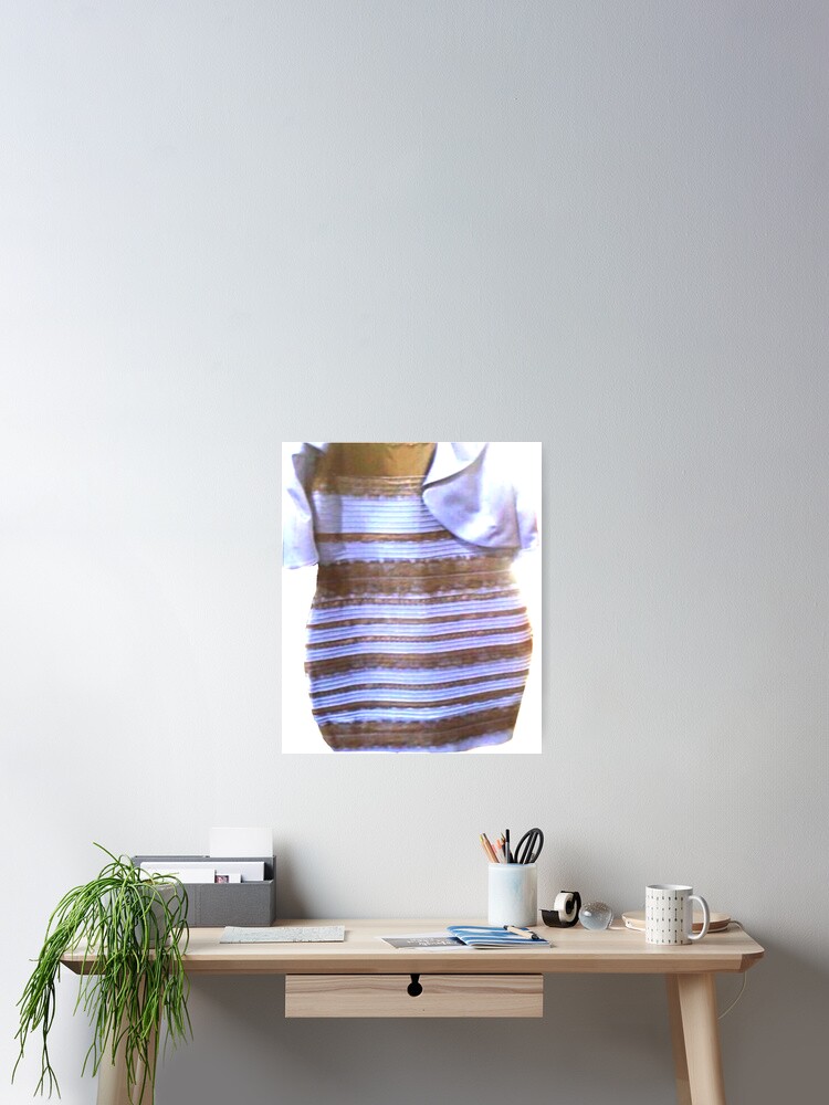 Póster «Vestido azul y negro blanco y dorado» de axlrose | Redbubble Póster «Vestido azul y negro blanco y dorado» de axlrose | Redbubble