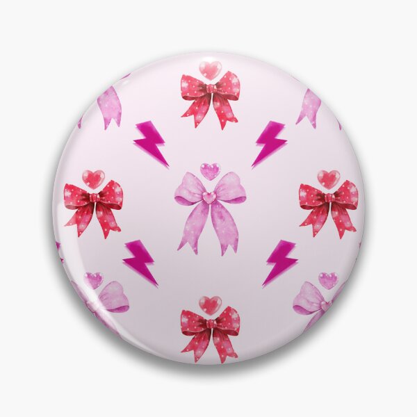 Item preview, Pink bow and heart seamless pattern designed and sold by pinkyfish1010.