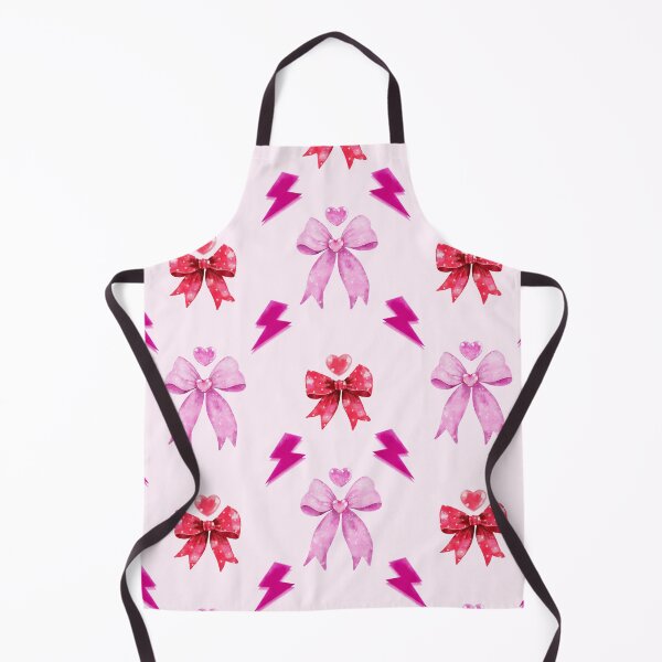 Item preview, Pink bow and heart seamless pattern designed and sold by pinkyfish1010.