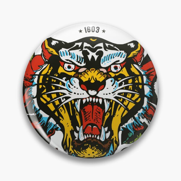 Item preview, Tiger tattoo old school 49 fearless wild soul designed and sold by Achille3777.