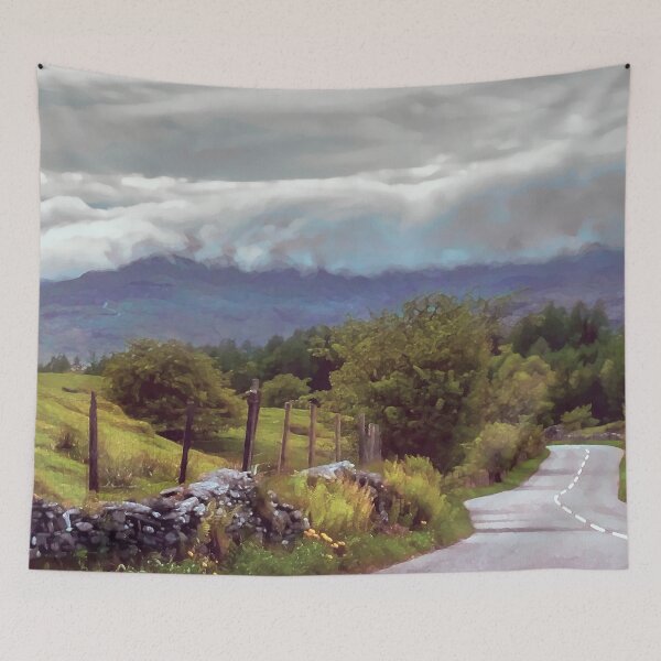 Item preview, Rolling Storm Clouds down Cumbrian Hills designed and sold by Menega  Sabidussi.