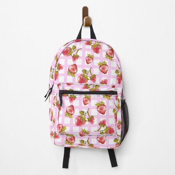 Item preview, Sweet strawberry cottagecore pattern designed and sold by pinkyfish1010.