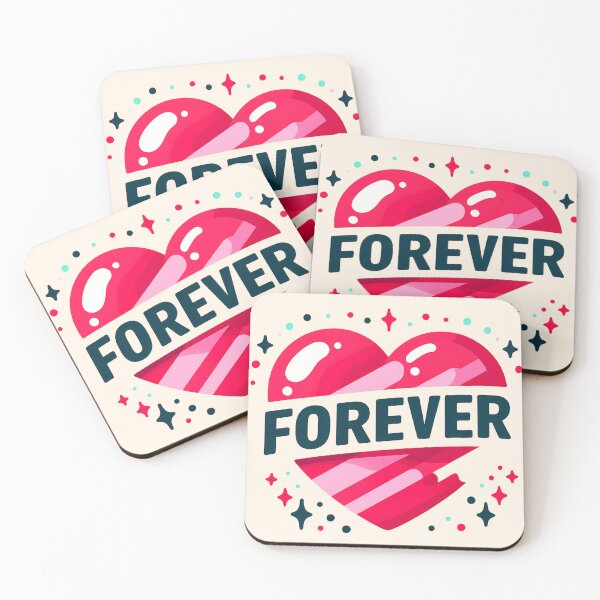 Item preview, Valentine's Day "Forever" - Vibrant Red Heart and Love Sparkle designed and sold by LV-creator.