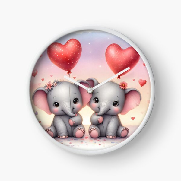 Item preview, Baby Elephants Valentine Fun designed and sold by Mechanical-Artt.