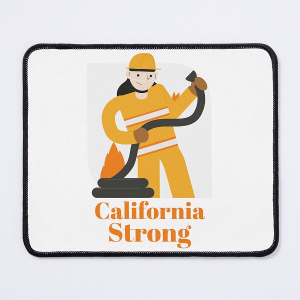 Item preview, "California Strong Firefighter T-Shirt – Honor and Resilience" California Wildfires Tshirts designed and sold by Kaehaniz.