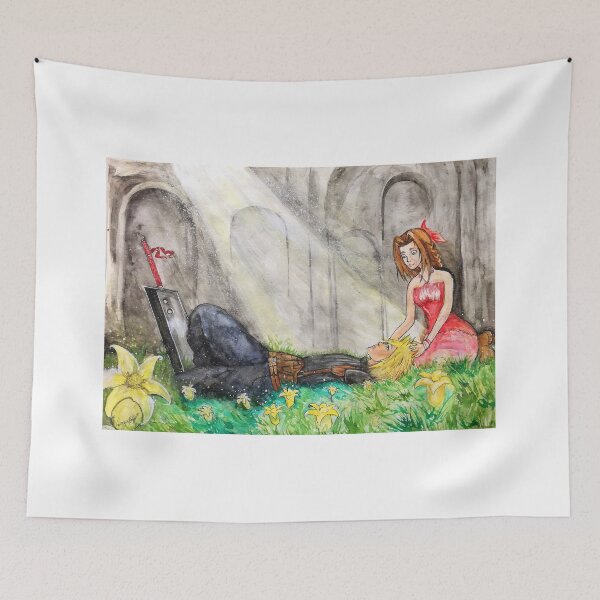 Item preview, Final Fantasy VII Cloud & Aerith designed and sold by Inkhov Art.