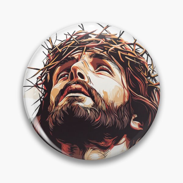 Item preview, Jesus Wearing Crown of Thornes Color designed and sold by GearGrafix.