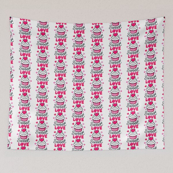 Item preview, Sweet Love Cupcake Typography designed and sold by Akioos.