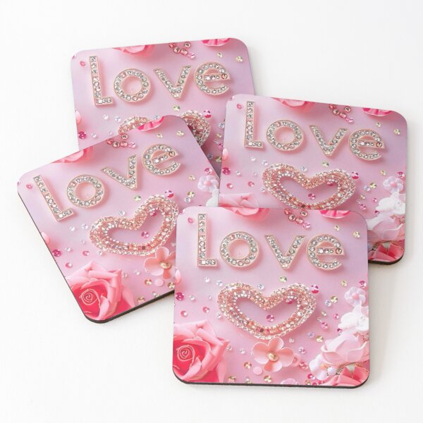 Item preview, Pink Heart In Love Image On Pink Background designed and sold by PixelStoneDesign .
