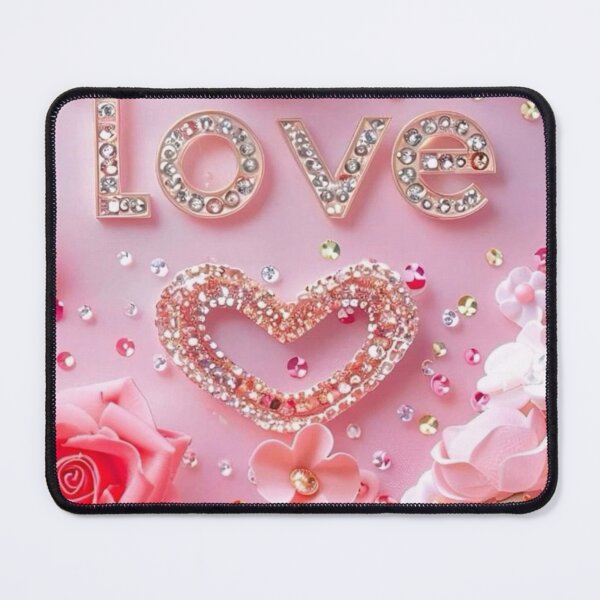 Item preview, Pink Heart In Love Image On Pink Background designed and sold by PixelStoneDesign .