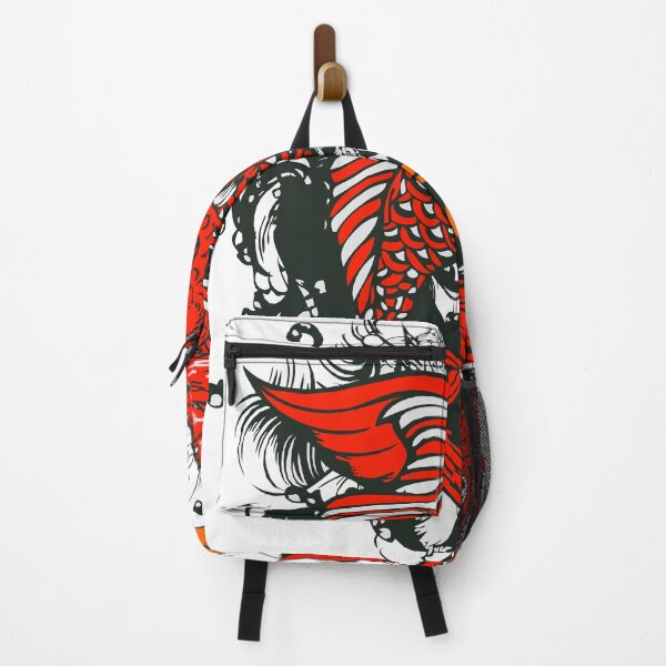 Item preview, Koi fish carp tattoo old school drawing flower lily designed and sold by Achille3777.