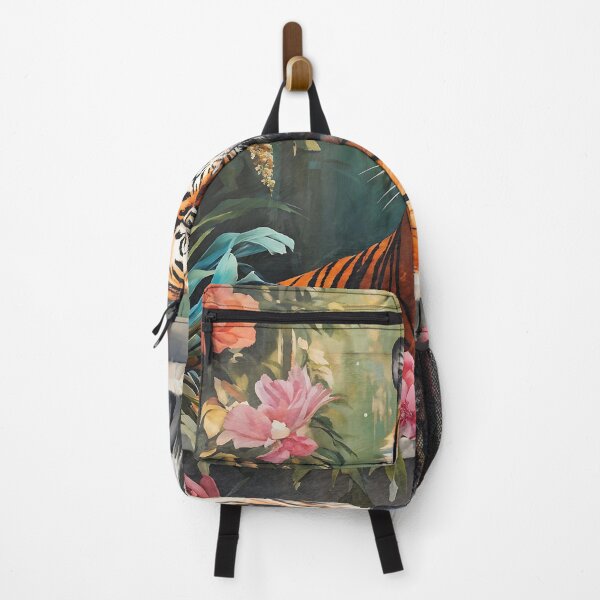 Item preview, Bathtub Floral Tiger Maximalist trendy y2k, preppy colorful designed and sold by ArticraftShop.