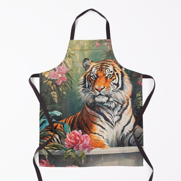 Item preview, Bathtub Floral Tiger Maximalist trendy y2k, preppy colorful designed and sold by ArticraftShop.