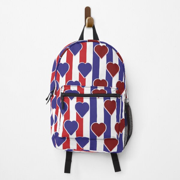 Item preview, Red Valentine Heart-red blue pattern 10 designed and sold by StudioViArt.