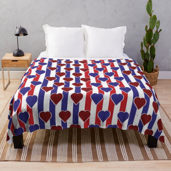 Item preview, Red Valentine Heart-red blue pattern 10 designed and sold by StudioViArt.