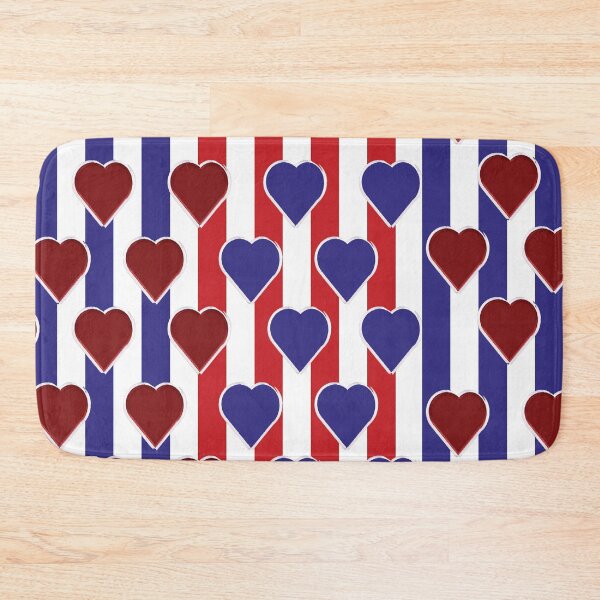 Item preview, Red Valentine Heart-red blue pattern 10 designed and sold by StudioViArt.