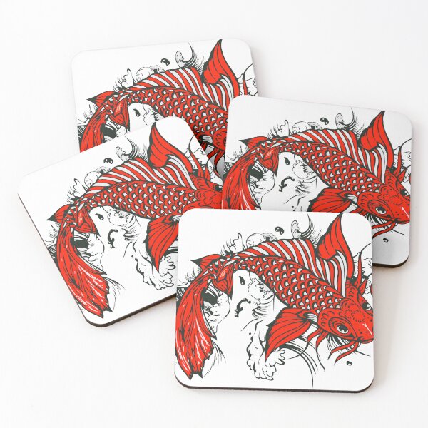 Item preview, Koi carp fish tattoo old school drawing designed and sold by Achille3777.