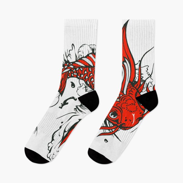 Item preview, Koi carp fish tattoo old school drawing designed and sold by Achille3777.