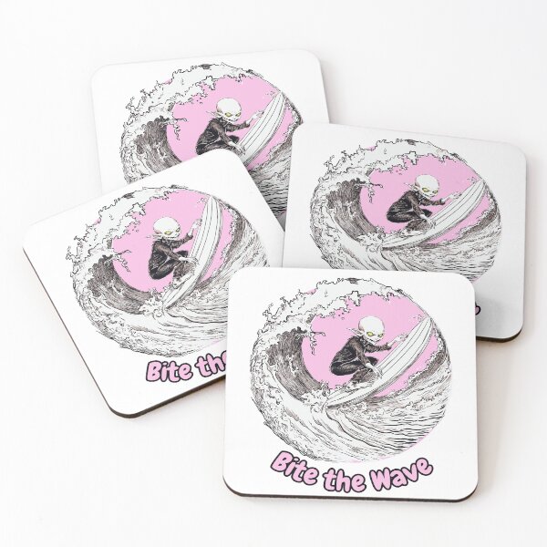 Item preview, Bite the Wave - Cute Nosferatu Shredding Waves. Vampire Surfing. designed and sold by Tee-rritory.