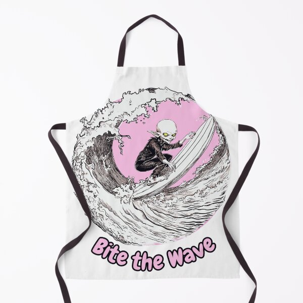 Item preview, Bite the Wave - Cute Nosferatu Shredding Waves. Vampire Surfing. designed and sold by Kikimora Noctra.