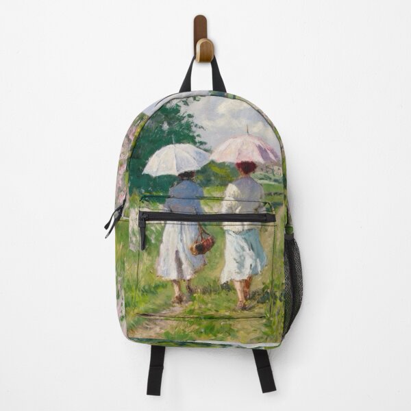 Item preview, Two Women Walking Through a French Countryside in Bloom designed and sold by CARRAANN.